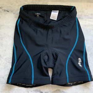 Shebeest Women's Cycling Black Padded Daisy Shorts